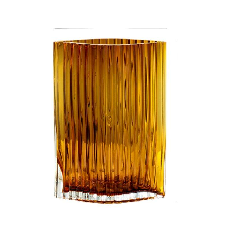 Barware |  Prism Double Old Fashioned Glasses, Amber, Set Of 4 Barware Barware