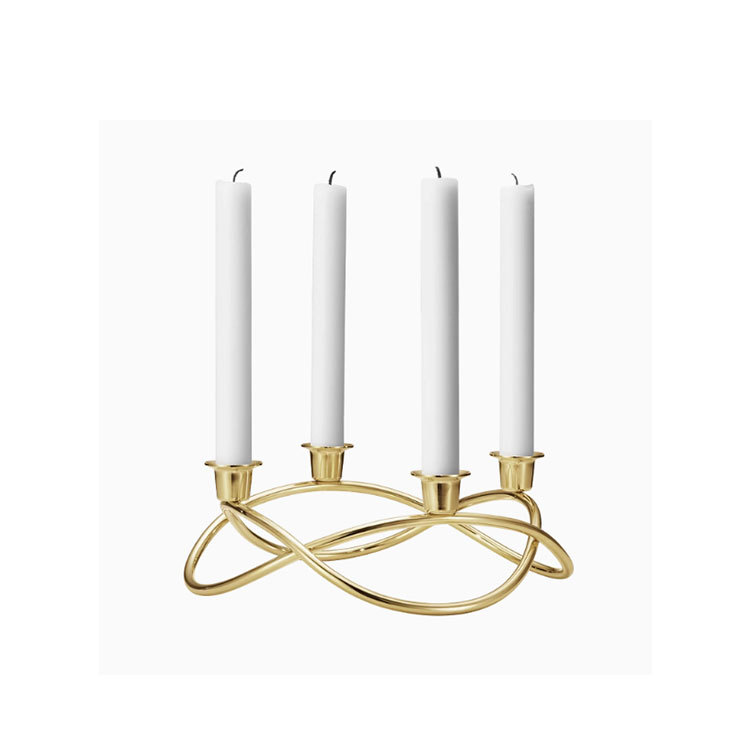 Candelabra, Candlesticks & Votives |  Bloom Botanica 4 Taper Candleholder, Gold Candelabra, Candlesticks & Votives Candelabra, Candlesticks & Votives