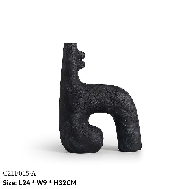 Decorative Accessories |  Art Piece Candleholder Decorative Accessories Black