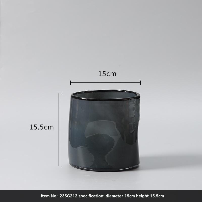 Decorative Accessories |  Glazed Shades Flower Pot – Grey Decorative Accessories Decorative Accessories