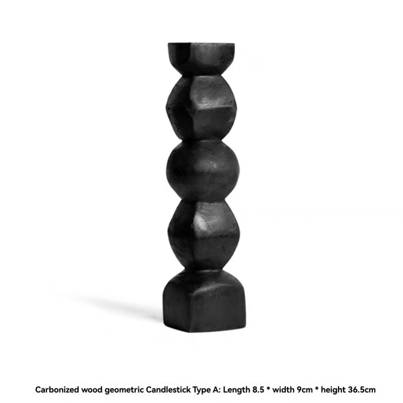 Decorative Accessories |  Jewel Candlestick – Set Of 2 Decorative Accessories Black