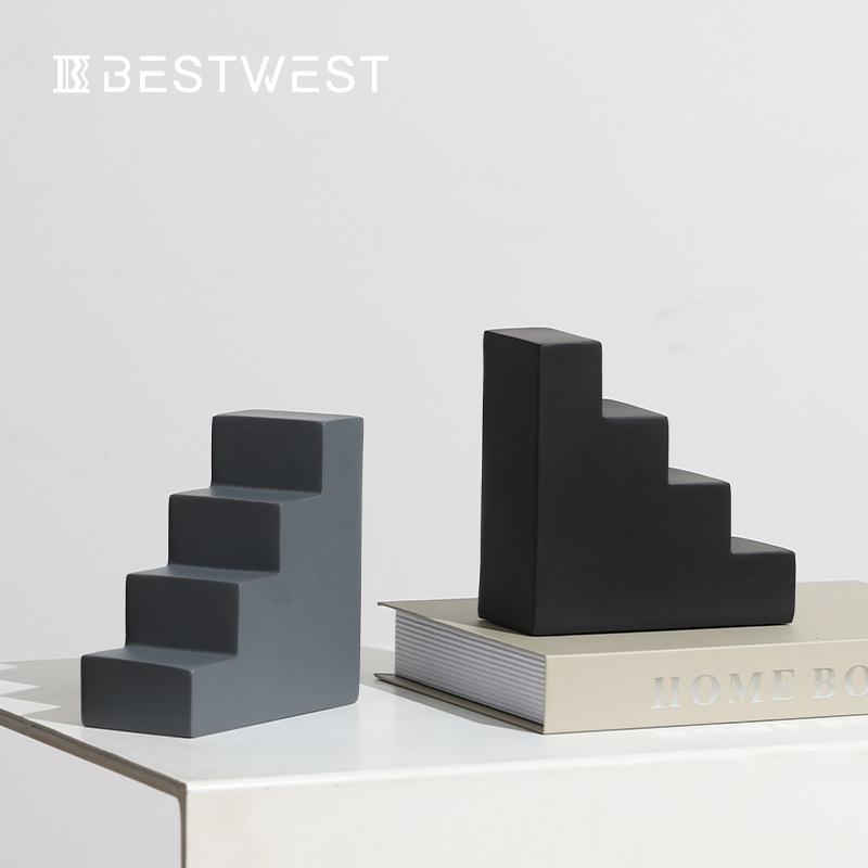 Decorative Accessories |  Marble Bookend Decorative Accessories Black & White