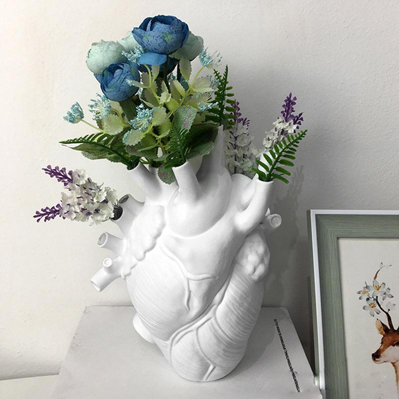 Decorative Accessories |  Marcantonio Love In Bloom Porcelain Heart Vase Decorative Accessories Decorative Accessories