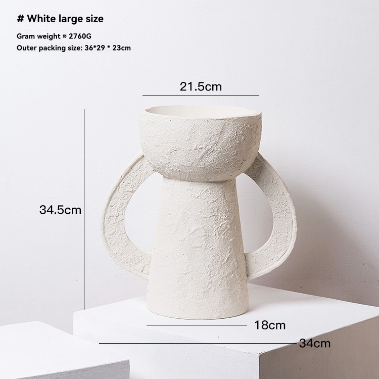 Decorative Accessories |  Marie Michielssen Earth Vase – White Decorative Accessories Decorative Accessories