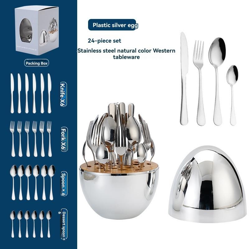 Flatware |  Essentiel 24 Piece Stainless Flatware Set Dining & Entertaining Flatware