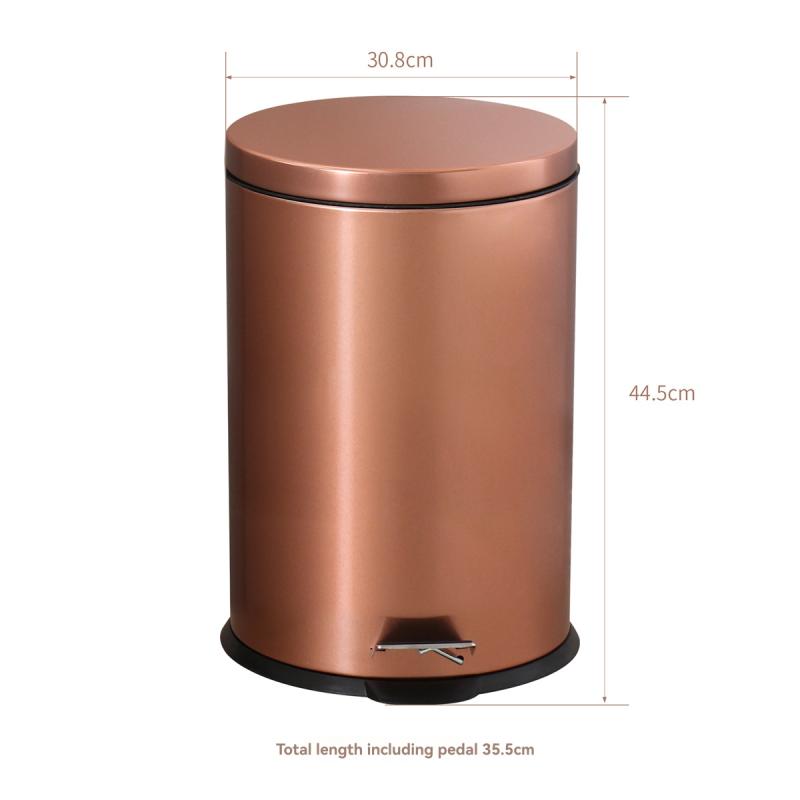 Home Storage |  Lura Pedal Bin Home Accessories Copper