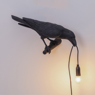 Lighting |  Bird Lamp – Looking Left Home Accessories Black