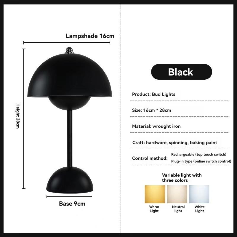 Lighting |  Glow Table Lamp Home Accessories Black