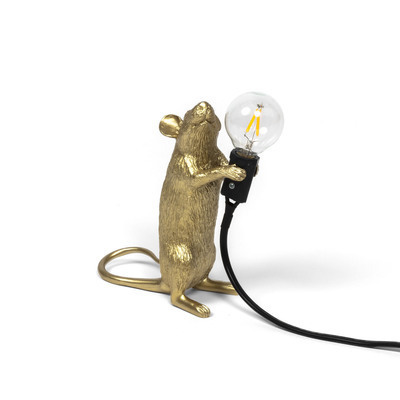 Lighting |  Mouse Lamp – Standing – Gold Home Accessories Gold