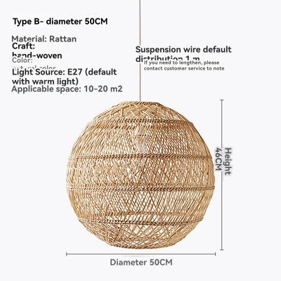 Lighting |  Rattan Lampshade Home Accessories Lighting