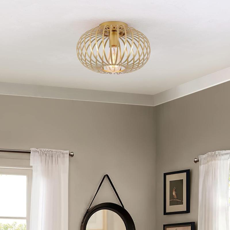 Lighting |  Spring Pendant Light – Brass Home Accessories Gold