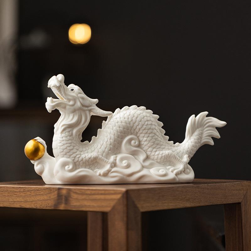 Office Desk Accessories |  Dragon Tianlong, Gold Luster Decorative Accents Decorative Accents