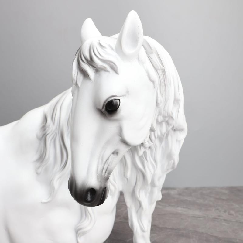 Office Desk Accessories |  White Horse Head Bookend Home Decor Office Desk Accessories