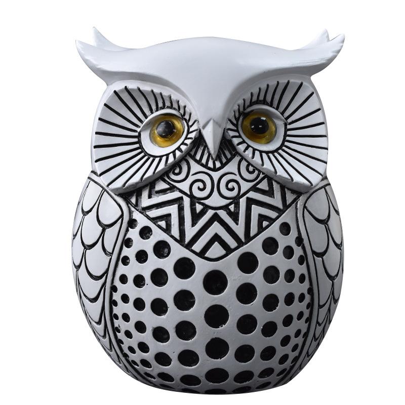 Other Home Accessories |  Polka Dot Owl Jar Home Accessories Black & White