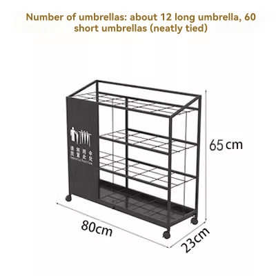 Other Home Accessories |  Wood Topped Three Tier Storage Trolley Home Accessories Black