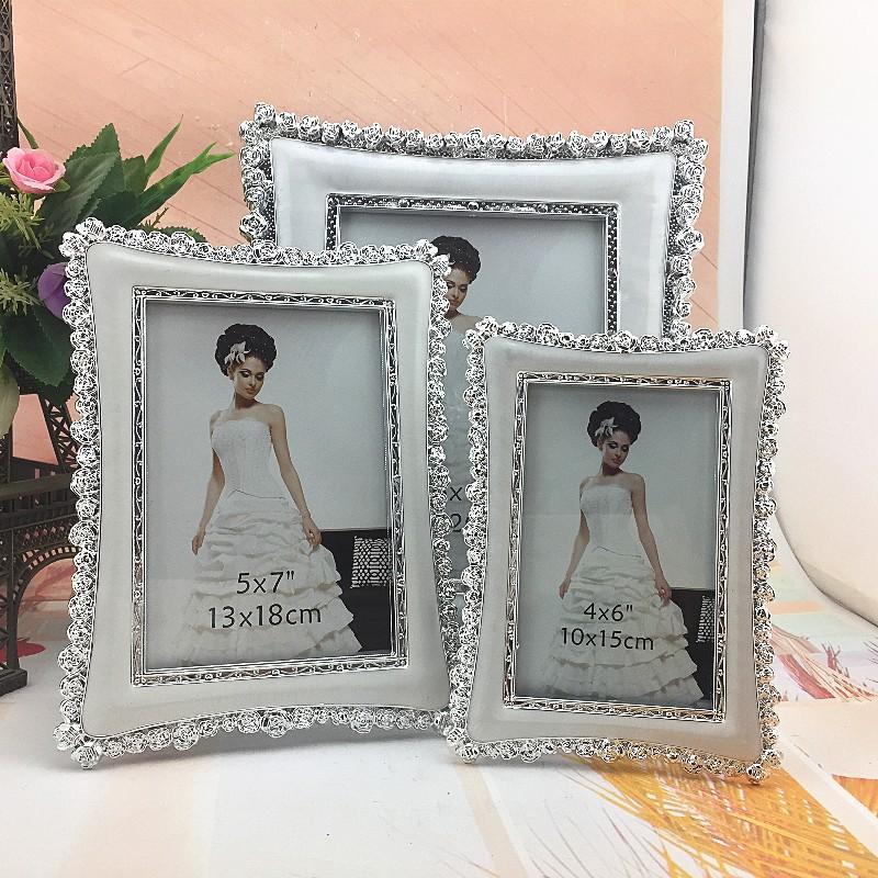 Picture Frames |  Carretti Rectangular Pewter Picture Frame Home Decor Picture Frames