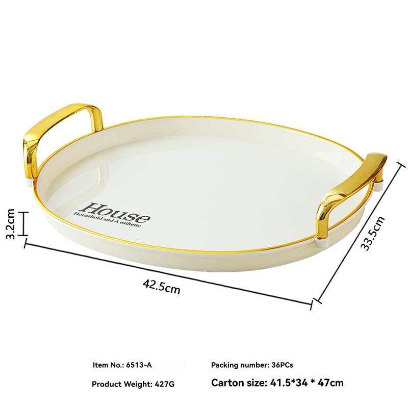 Serveware & Trays |  Carina Shagreen Round Tray Dining & Entertaining Serveware & Trays