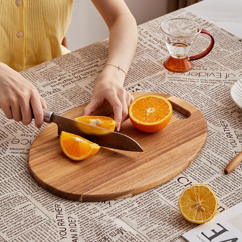 Serveware & Trays |  Divided Wood Tray With Knife Dining & Entertaining Serveware & Trays