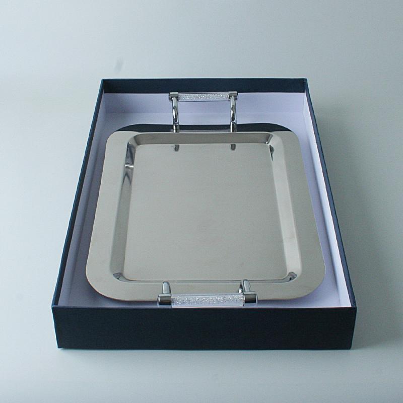 Serveware & Trays |  Tray With All Silver Handle Dining & Entertaining Serveware & Trays